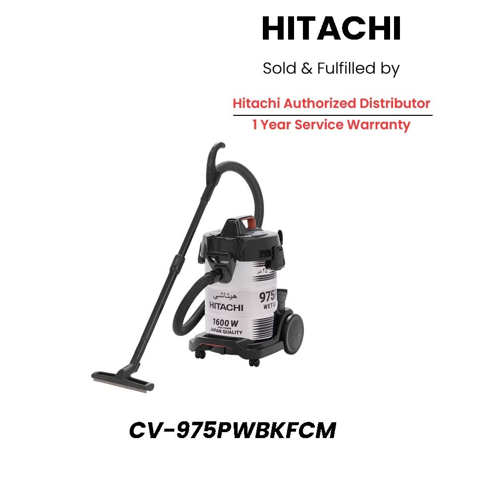 Hitachi Vacuum Cleaner 1600W CV-975PWBKFCM