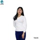 The Ori Women Long Sleeve Top White Medium TO126A