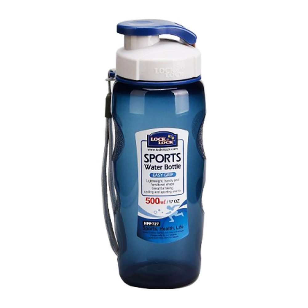 Hpp727Gb Lock & Lock Water Bottle EasyGrip Pp 500Ml (Navy Blue