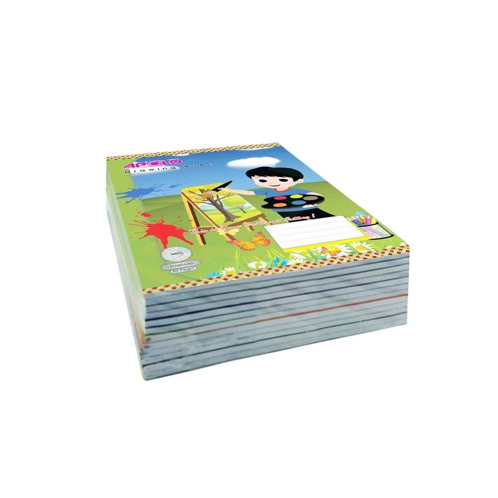 Apolo APOLO Drawing Book 55GSM 80Pages White 9517636121012