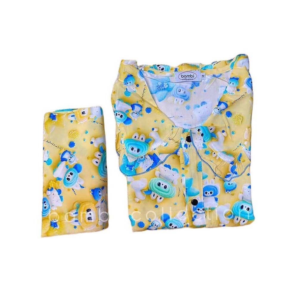 Bambi Women Spant One Set Yellow AA0054 D2 Medium