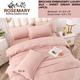 Rosemary Brocade Double Bedsheet Set SD-06 Light Pink