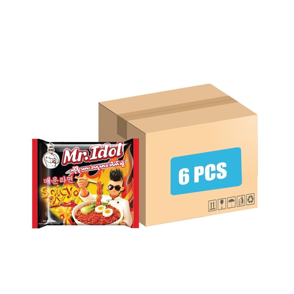 Mr.Idol Noodles Spicy 2X (6PCS x 100G)