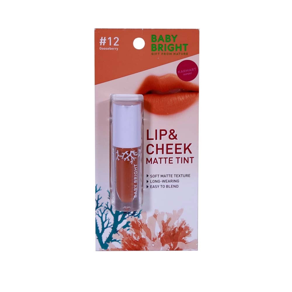 Baby Bright Lip & Cheek Matte Tint 2.4G 12