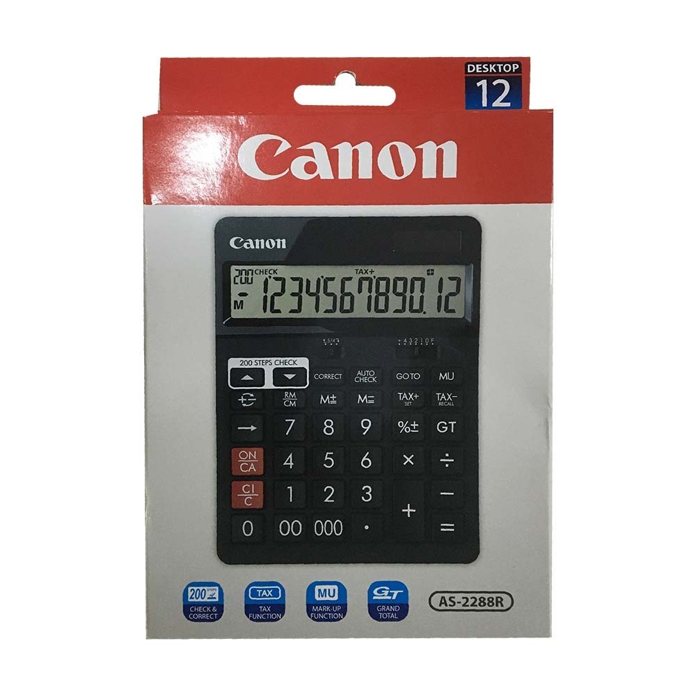 Canon Desktop Calculator 12 Digits AS-2288R