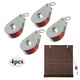 Jaramy Single Swivel Rope Pulley (1.5 IN) - 4 PCS