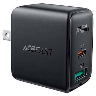 Acefast A7 Pd32W (USB-C+USB-A) Dual Port Charger 27050005 Black