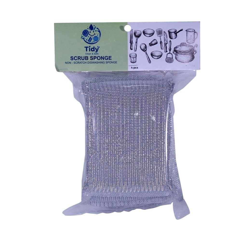 Tidy Steel Sponge Pad 4PCS (Plain)