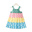 Girl Allover Pineapple Print Colorblock Slip Dress (3 Years) 20636862