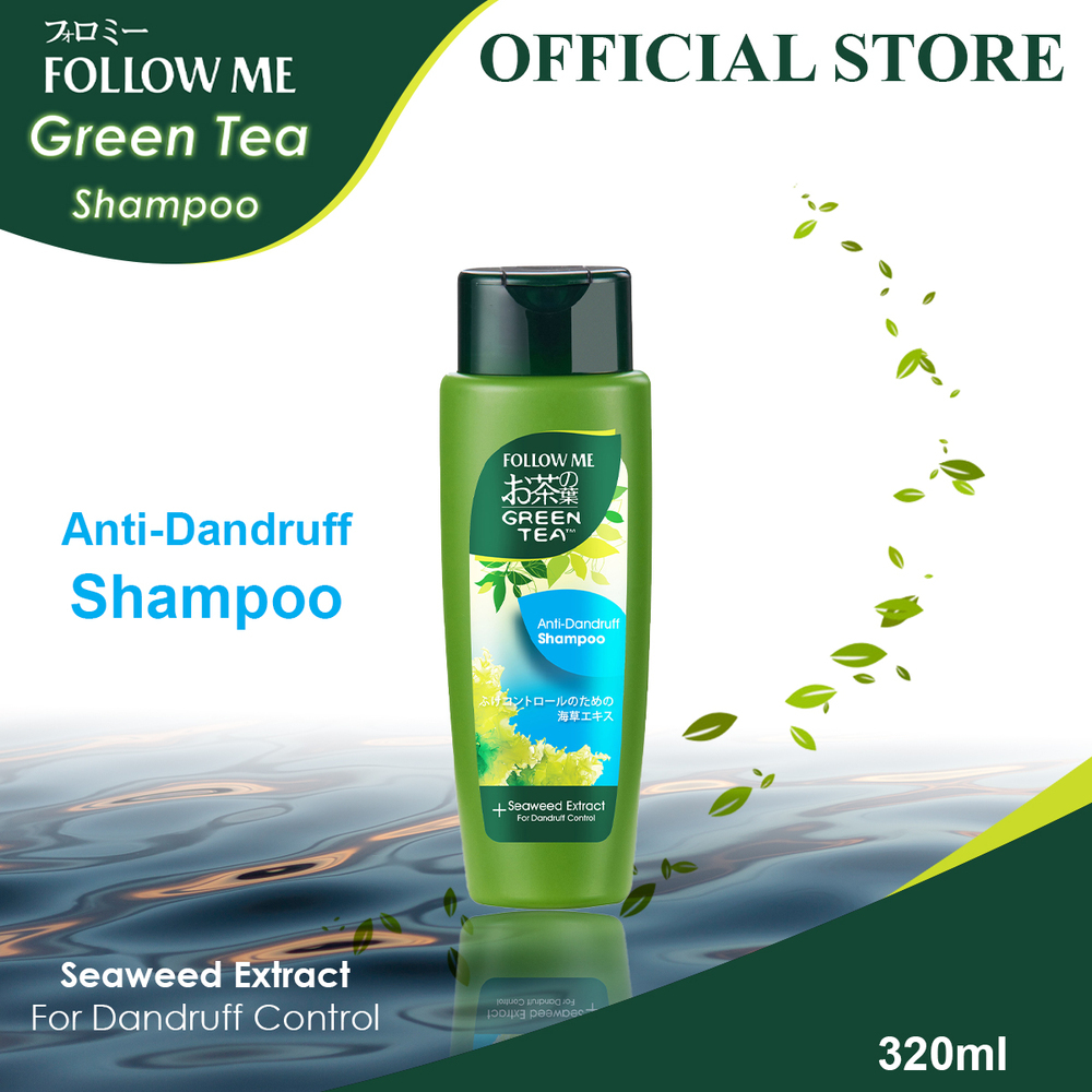 Follow Me Green Tea Anti-Dandruff Shampoo 320ML (Seaweed Extract)