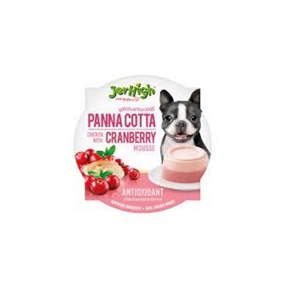 Jerhigh Panna Cotta Dog Food (Chicken with Cranberry Mousse)