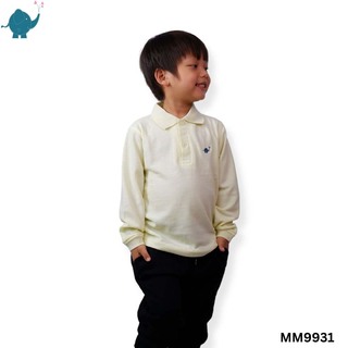 Max & Mia Boy Long-Sleeve Polo Shirt MM9931 Light Blue Medium