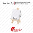 Kar Kar Gyi Mini Canvas With Easel (8 x 8cm) + 15cm Easel
