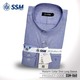 Madarin Collar Shirt Long Sleeve SSM-O-M-L-060 (Orchid Blue) Extra Large