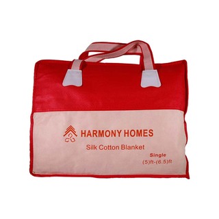 Harmony Homes Cotton Blanket 5x6.5ft Purple