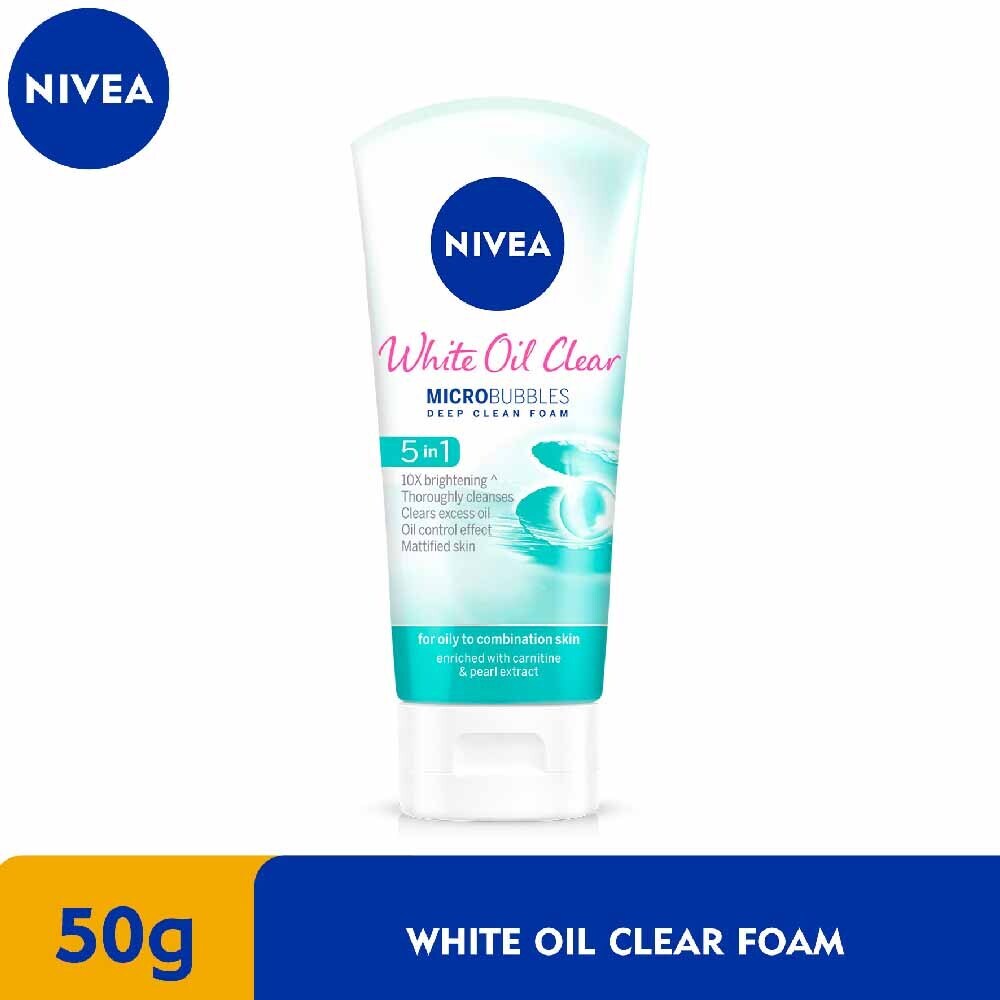 Nivea White Oil Clear Facial Foam Deep Clean 50G