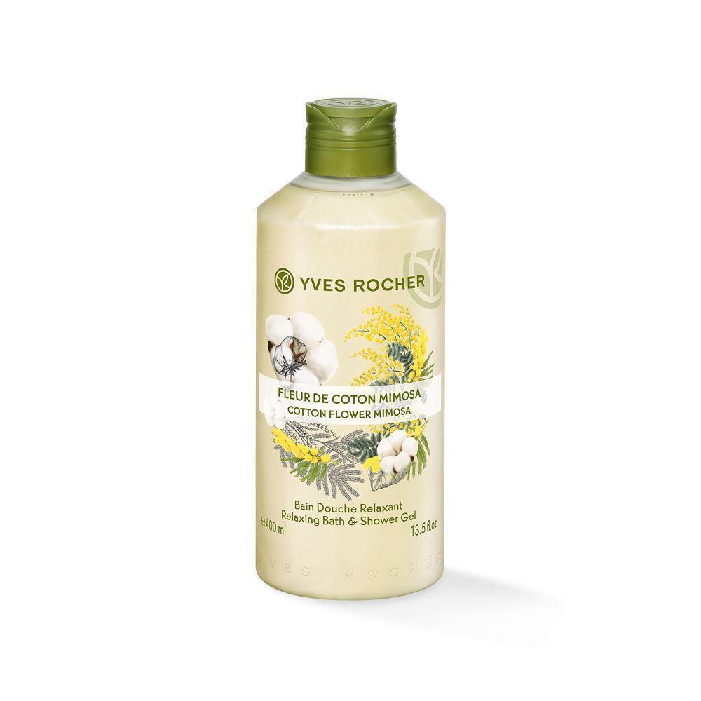 Yves Rocher Shower Gel Fleur Coton Mimosa Bottle 400ML - 7043