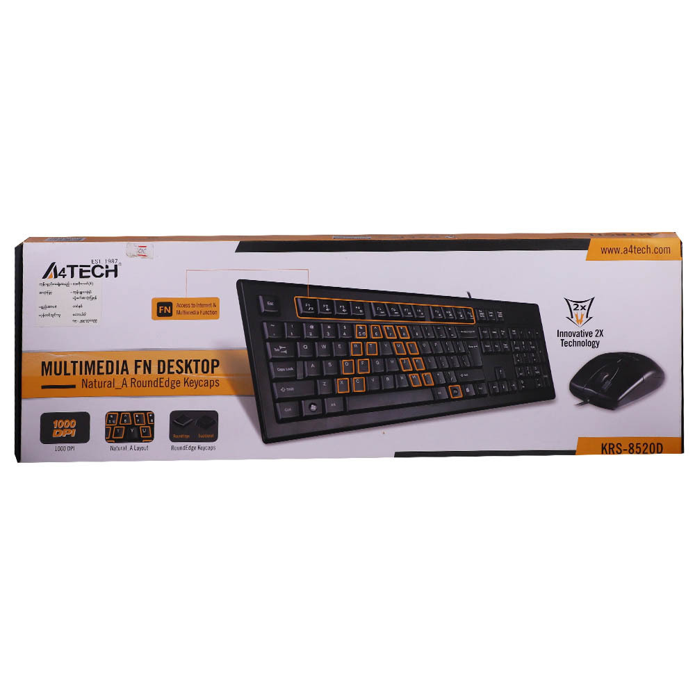 A4 Tech Keyboard & Mouse KRS-85200