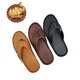 Sin Pauk Men Leather Slipper YS-006 Beige (No-38)