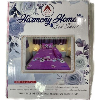 Harmoy Homes Bed Sheet Single (3.5' x 6.5' x 9") HH Single 224