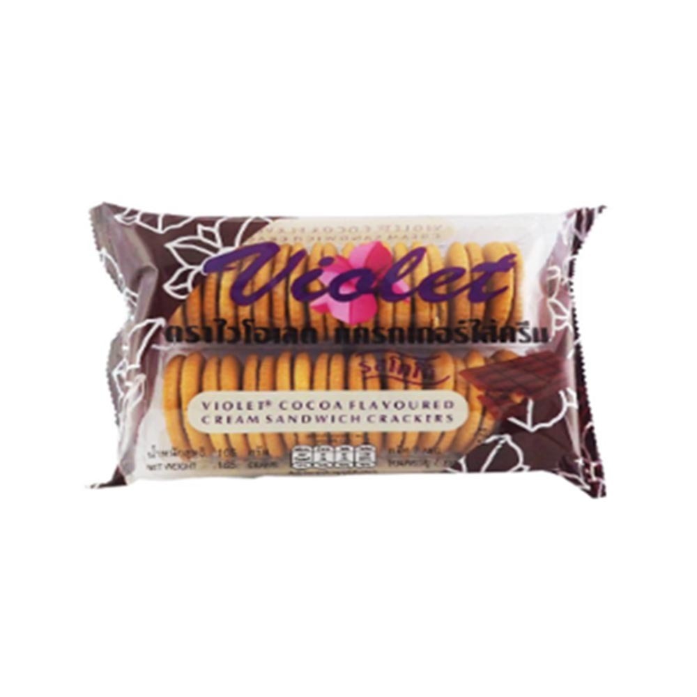 Violet Cream Crackers Sandwich Cocoa 165G