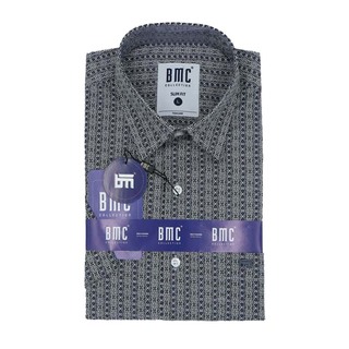 BMC Slimfit Shirts Short Sleeve 2310052 (Design-3) Large