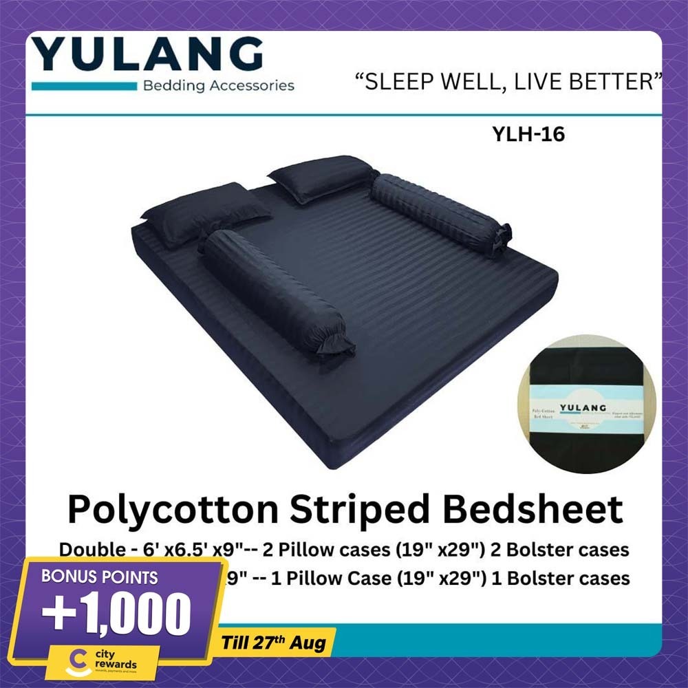 Yulang Hotel Stripped Double Bedsheet Set YLH-16D