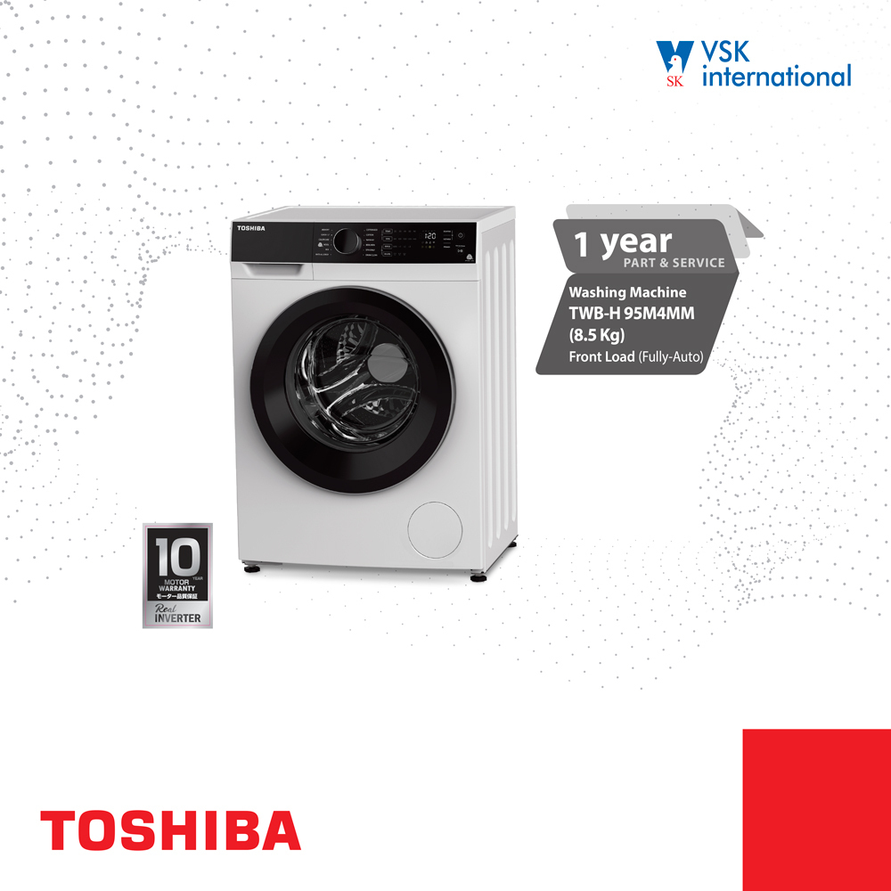 Toshiba Front Load 8.5KG (Inverter) TWBH95M4MM