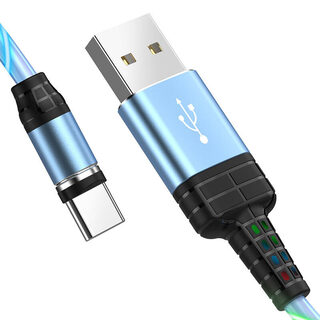 NEW U90 Ingenious Streamer Charging Cable For Type-C/Blue