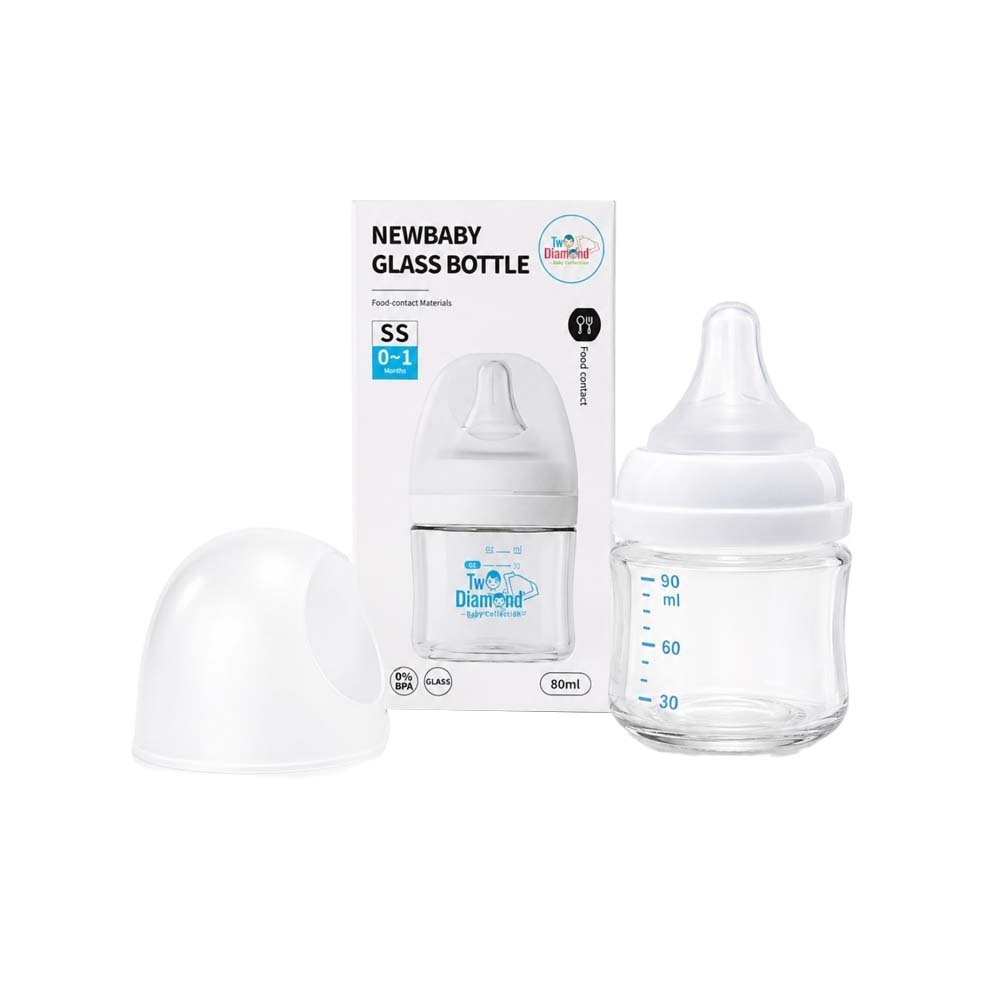 Baby Cele TD Pure Glass Baby Feeding Bottle 80ML (0-1Month-SS) 15785