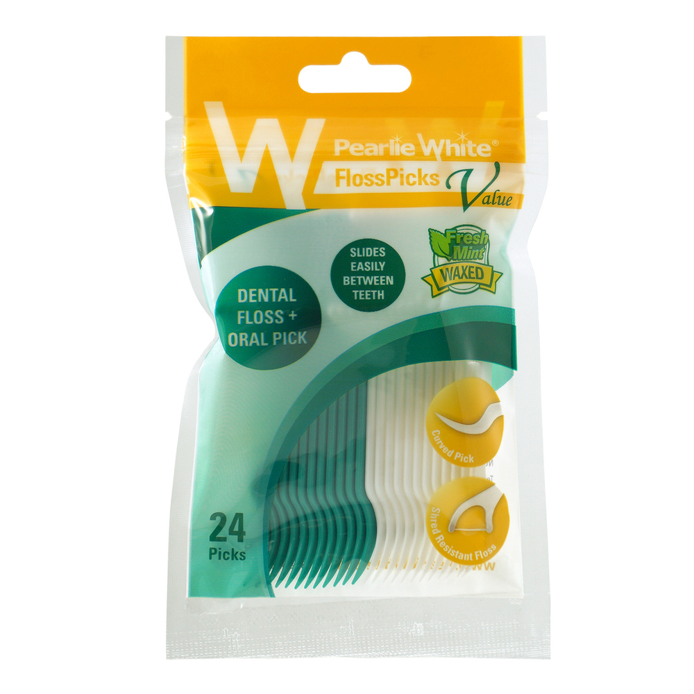 Pearlie White Dental Floss Pick 24`S