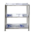 Stainless Steel Shelf 3Steps 75X35X80CM NW-75-3