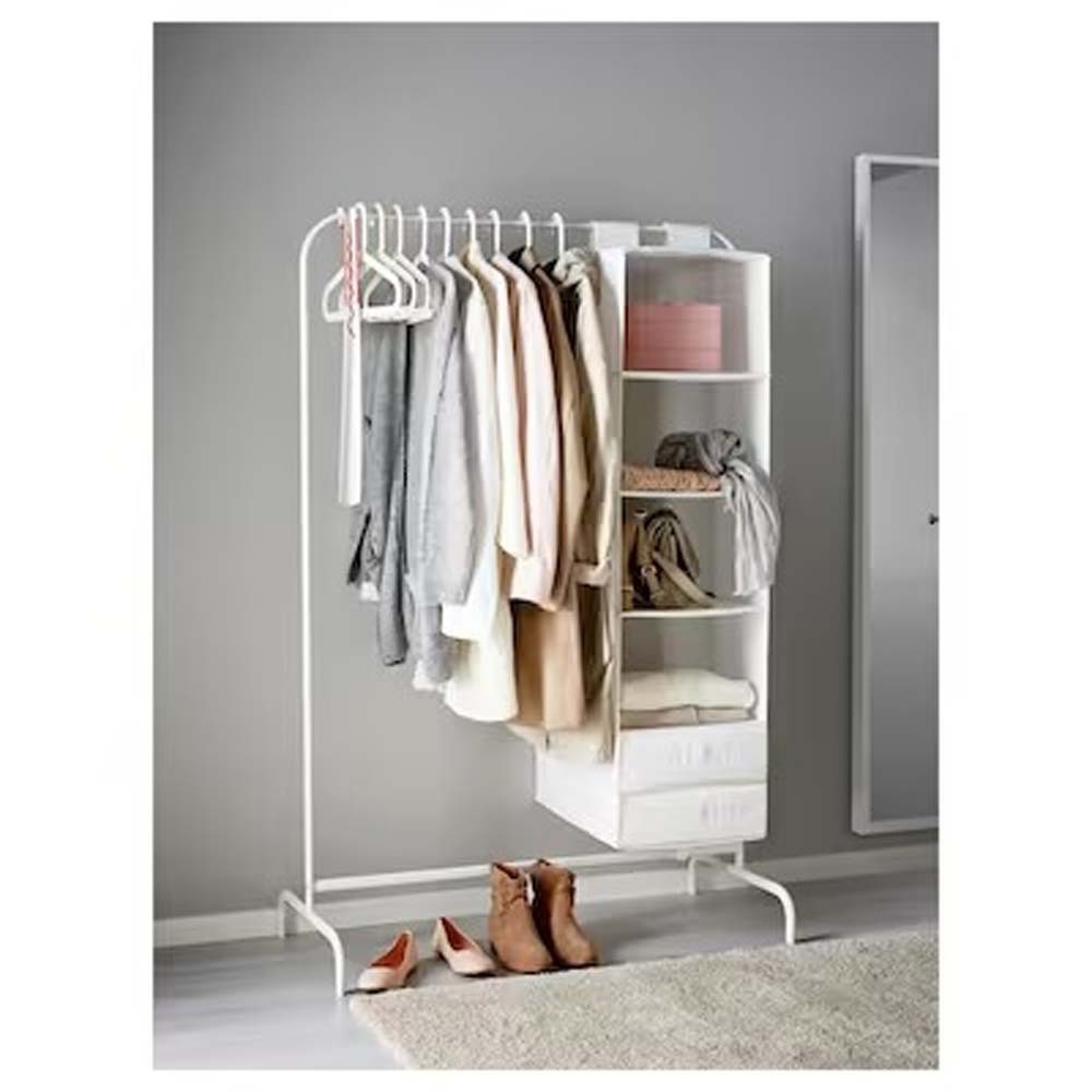 Ikea Mulig Clothes Rack, White, 99x152 CM 801.794.33