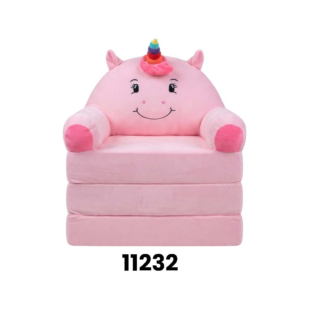 Baby Cele Cute Unicorn Foldable Kids Plush Sofa Chair 11232