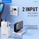 Konfulon A56Q (10000mAh Fast Charging 22.5W Built-in Cable Power Bank) White