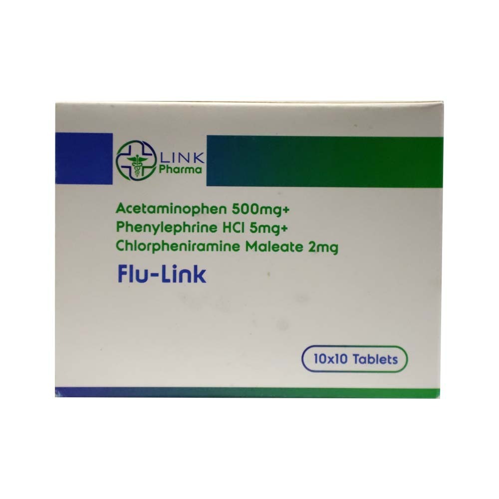 Flu-Link Aceta 500MG & Phenyleprine 5MG 10PCS x 10