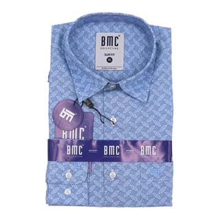 BMC Slimfit Shirts Long Sleeve 1310057 (Design-1) Large