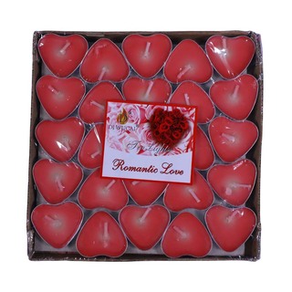 Uncle Gyi Heart Shaped Tea Light Candles Set (25PCS x 1Box) CL-3