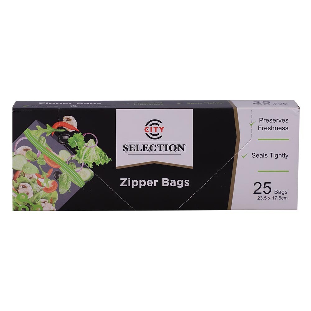 City Selection Zipper Bags 23.5x17CM 25PCS