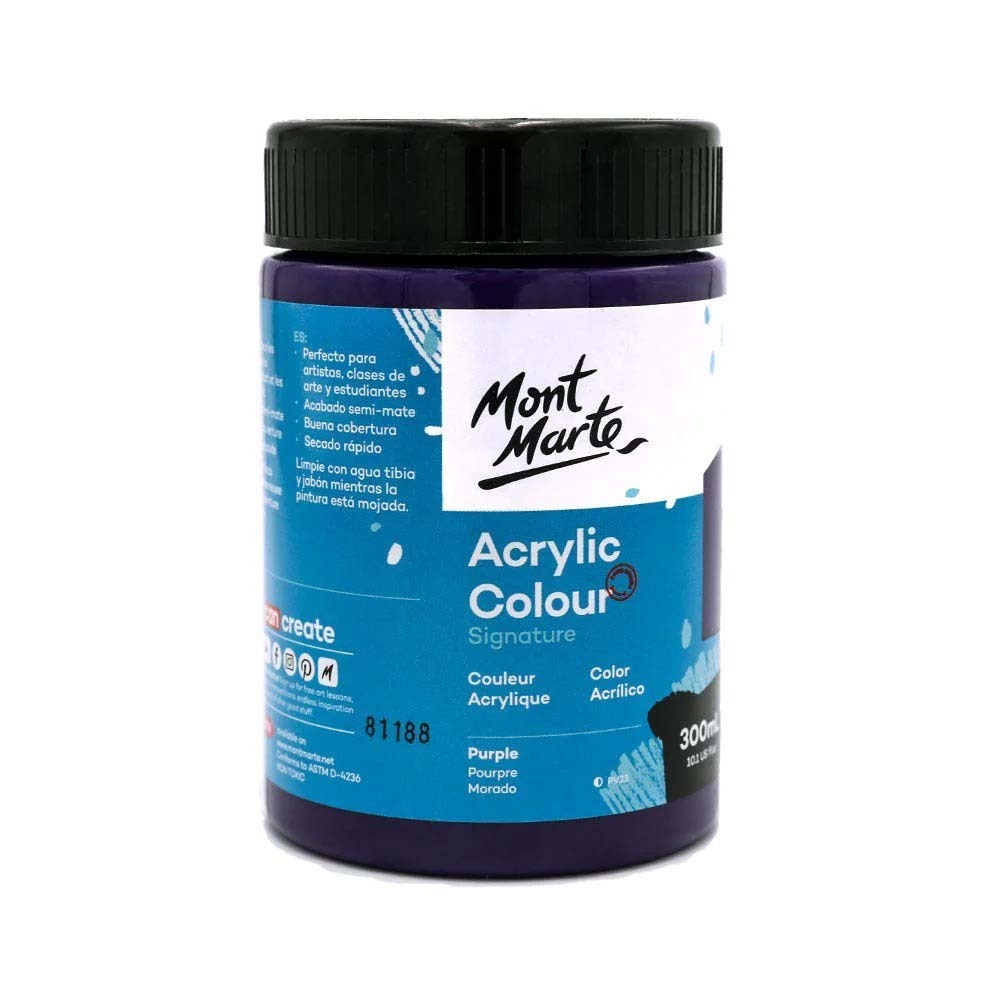 M.M. Acrylic Colour 300ML - Purple