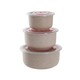 ဂျုံရိုးဆီလုံရေလုံဘူး(3Pcs) Beige  KPT-0488