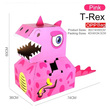 Custom T-Rex Dinosaur Cardboard Costumes (Pink)