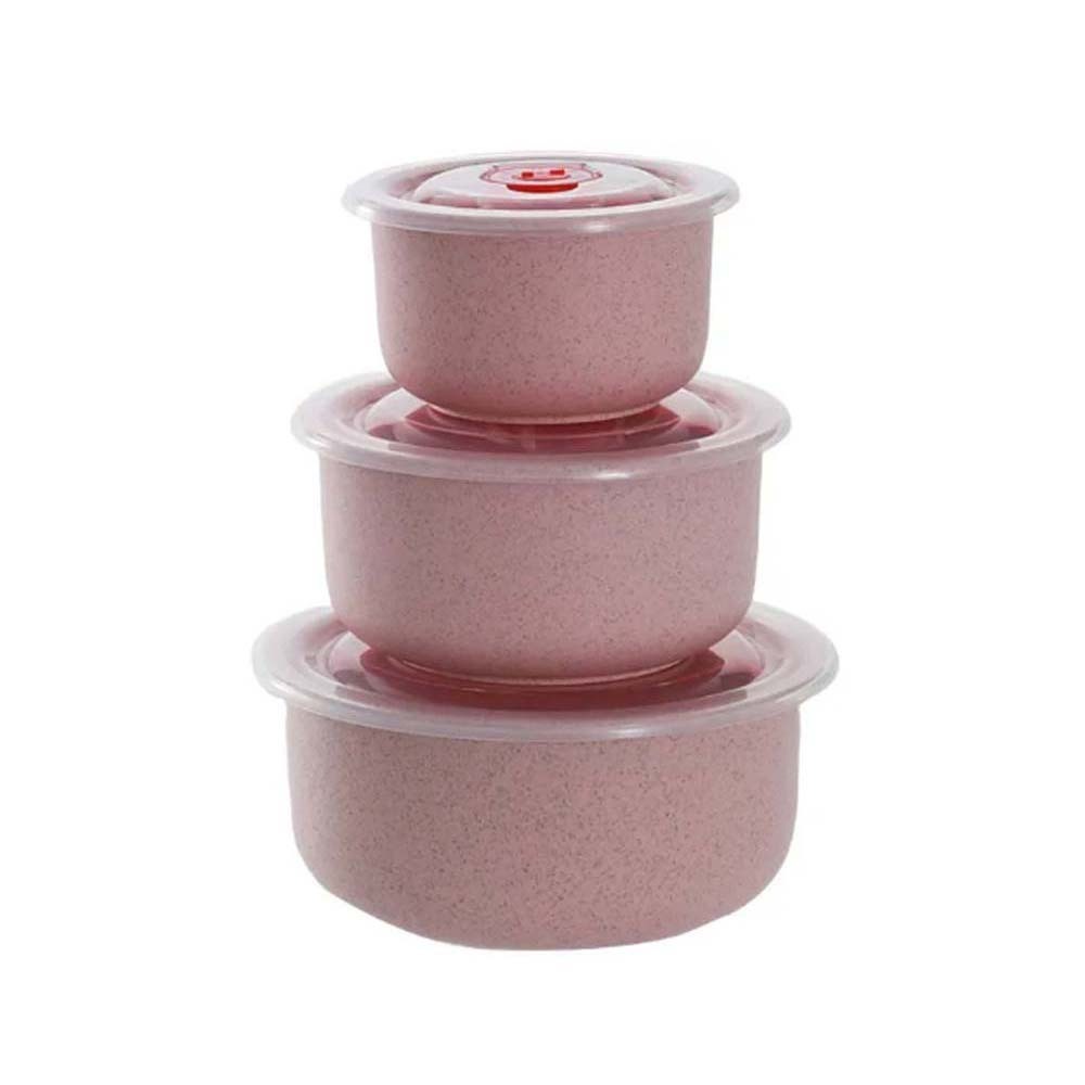 ဂျုံရိုးဆီလုံရေလုံဘူး(3Pcs) Pink KPT-0488