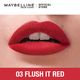 Maybelline Sensational Liquid Matte Lipstick 7ML (03 Flush It Red)