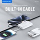 Konfulon A53Q (10000mAh Fast Charging 22.5W Built-in Cable Power Bank) White