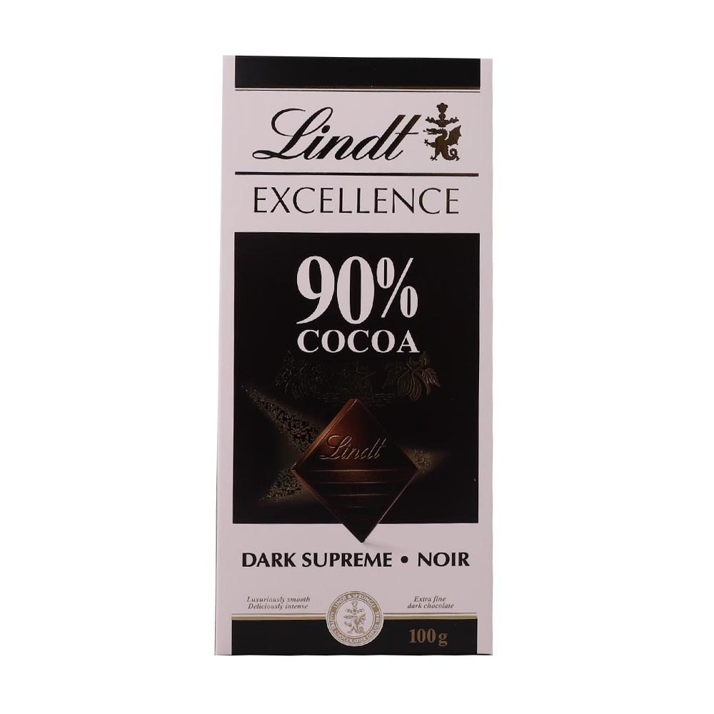 Lindt Excellence Dark Supreme Noir Coca 90% 100G