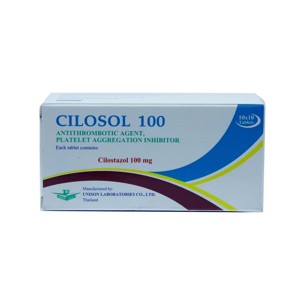 Cilosol 100 Cilostazol 100MG 10PCS X10