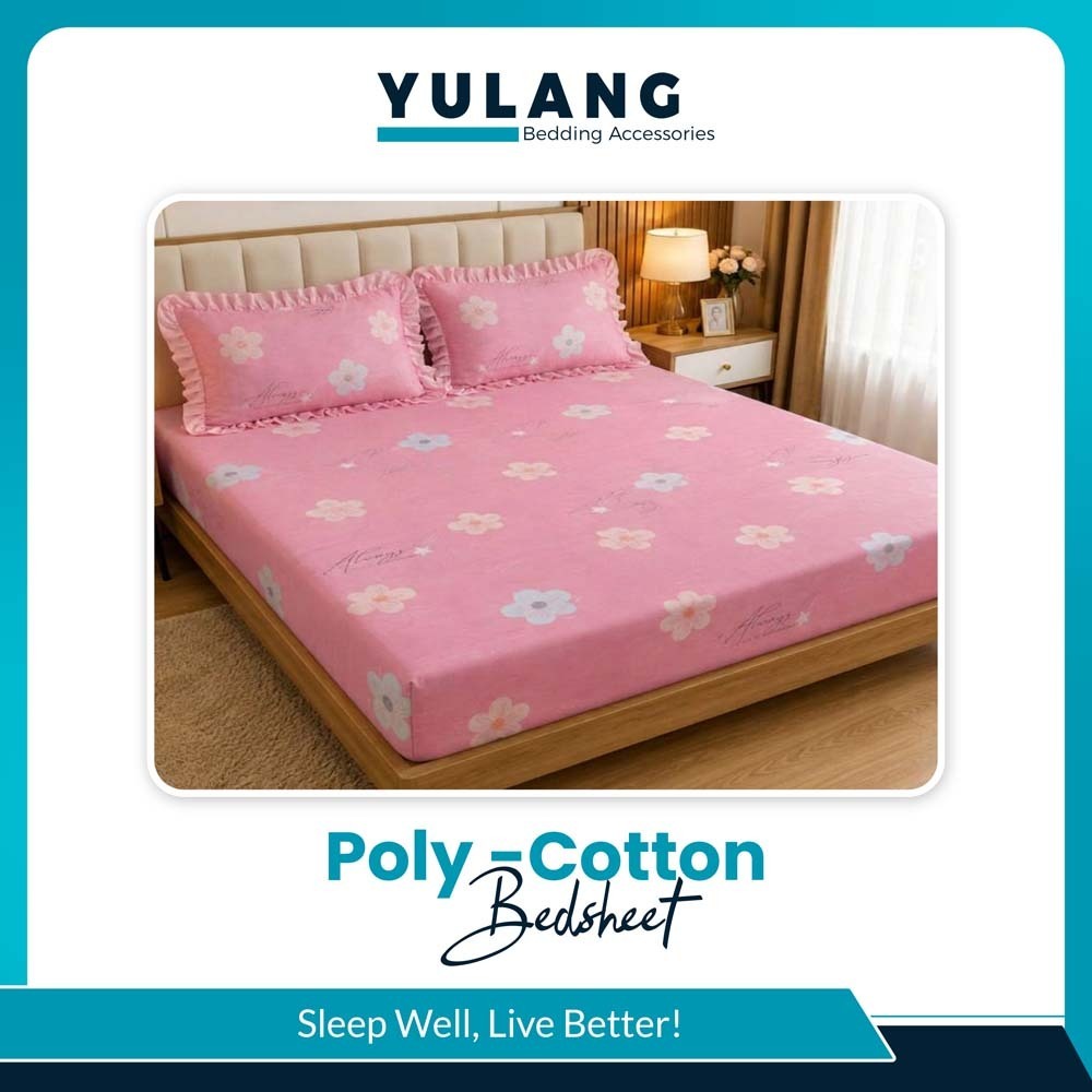 Yulang Poly Cotton Bedsheet Set Double (5PCS) YGJEB6-2900P