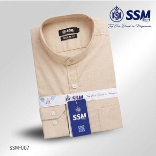 Mandarin Collar Shirt Long Sleeve Large (Purplish Blue) SSM-O-P-S-060