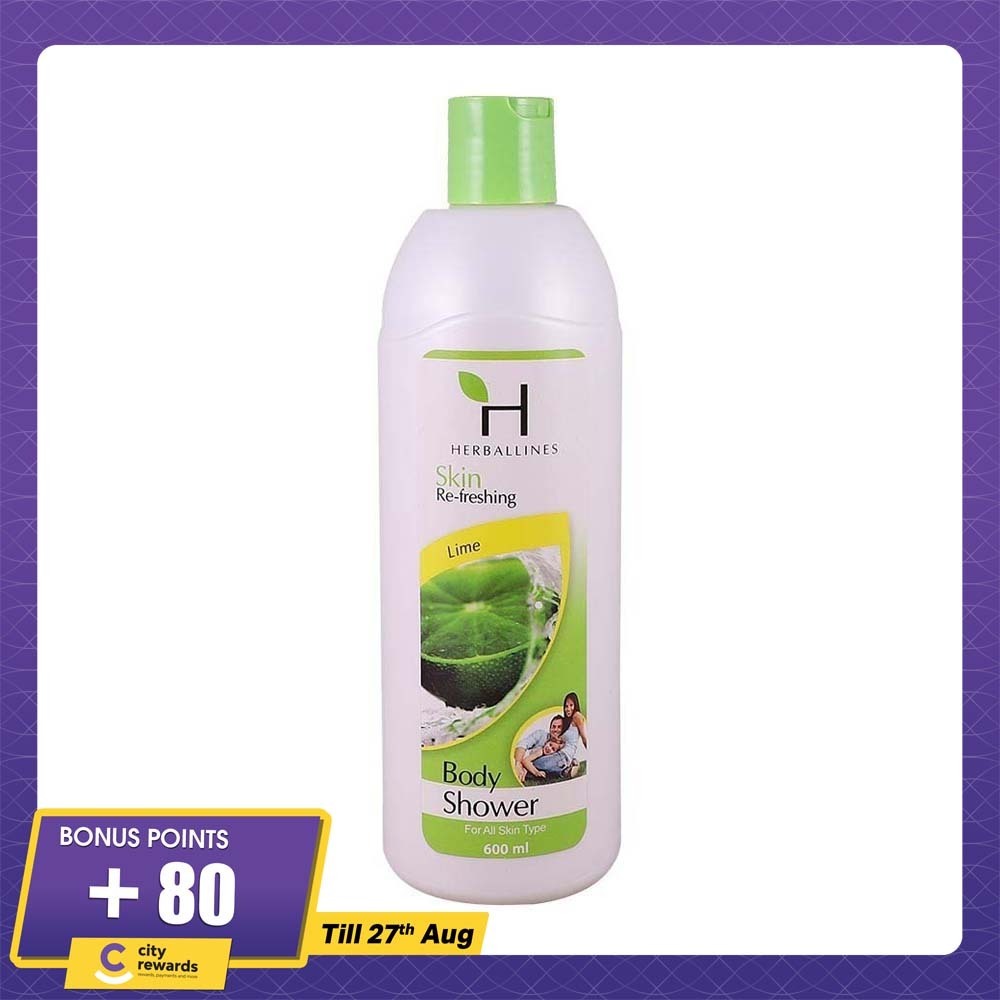 Herballines Skin Refreshing Body Shower 600ML (Lime)